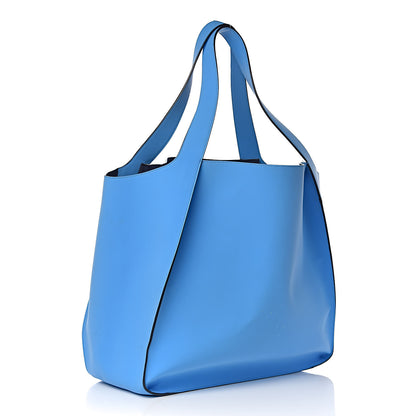 Stella McCartney Eco Alter Nappa Large East West Perforated Tote Blue 4 of 17