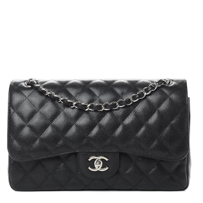 Chanel Caviar Quilted Jumbo Double Flap Black 1 of 16