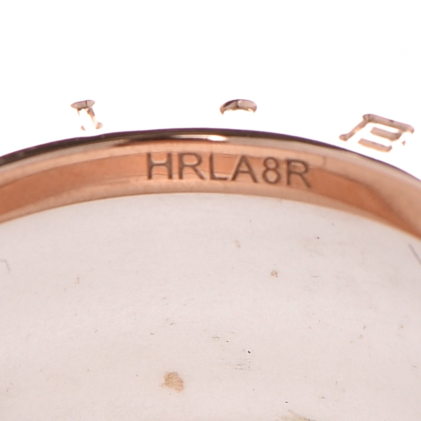 18K Rose Gold White Ceramic B.Zero1 Four-Band Ring 55 7.25
