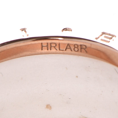Bulgari 18K Rose Gold White Ceramic B.Zero1 Four-Band Ring 55 7.25 4 of 6