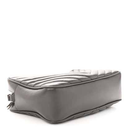 Saint Laurent Calfskin Matelasse Monogram Lou Camera Bag Storm 4 of 17