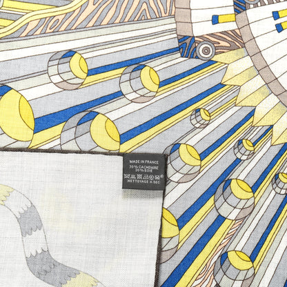 Hermes Cashmere Silk Point D'Orgue Scarf 140 4 of 4