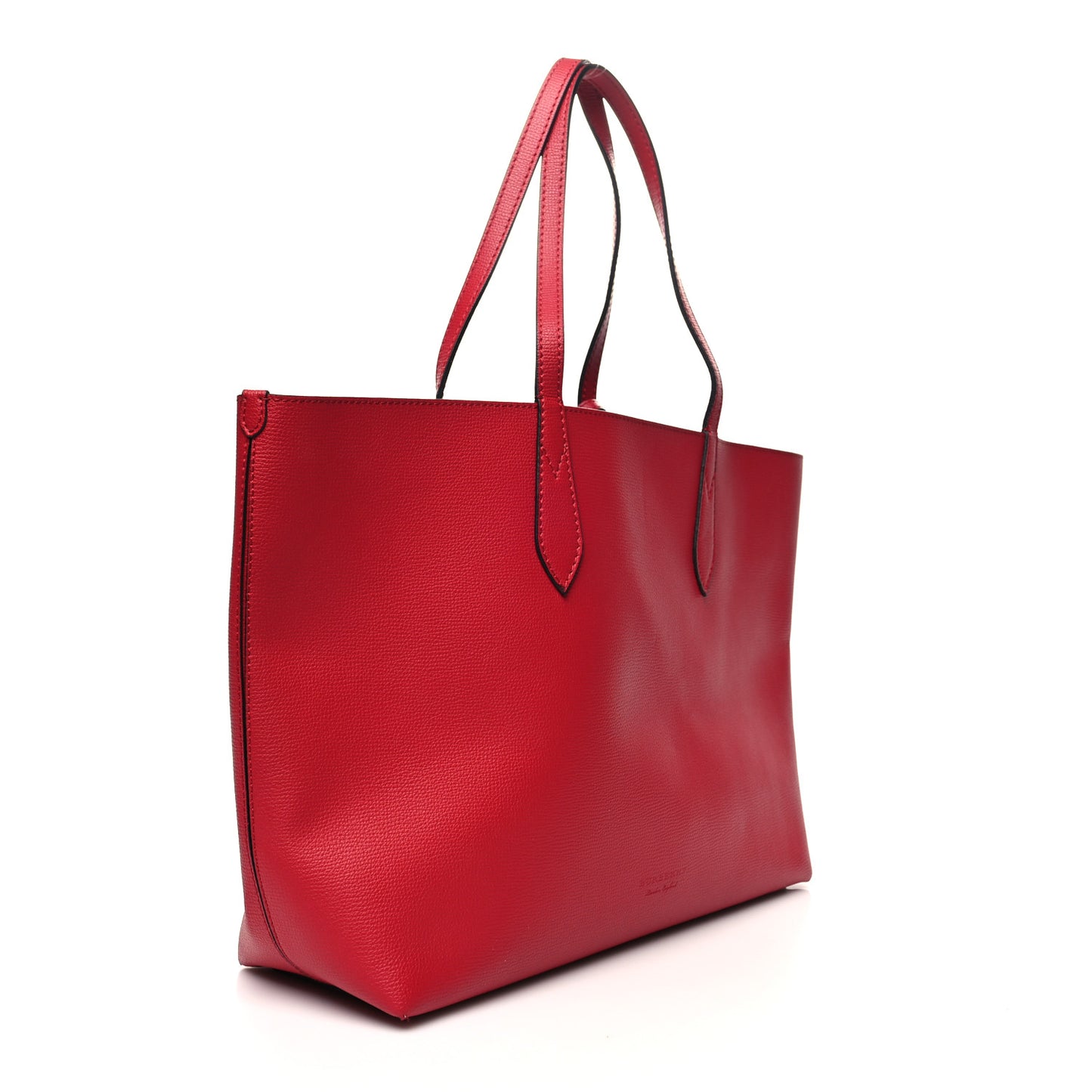 Haymarket Check Small Reversible Tote Poppy Red