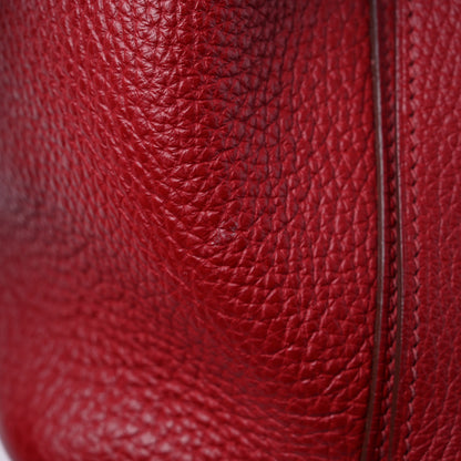 Hermes Taurillon Clemence Picotin Lock 18 PM Rubis 11 of 13