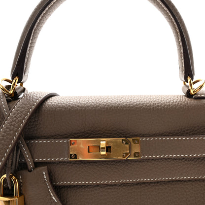 Hermes Togo Kelly Retourne 28 Etoupe 7 of 10