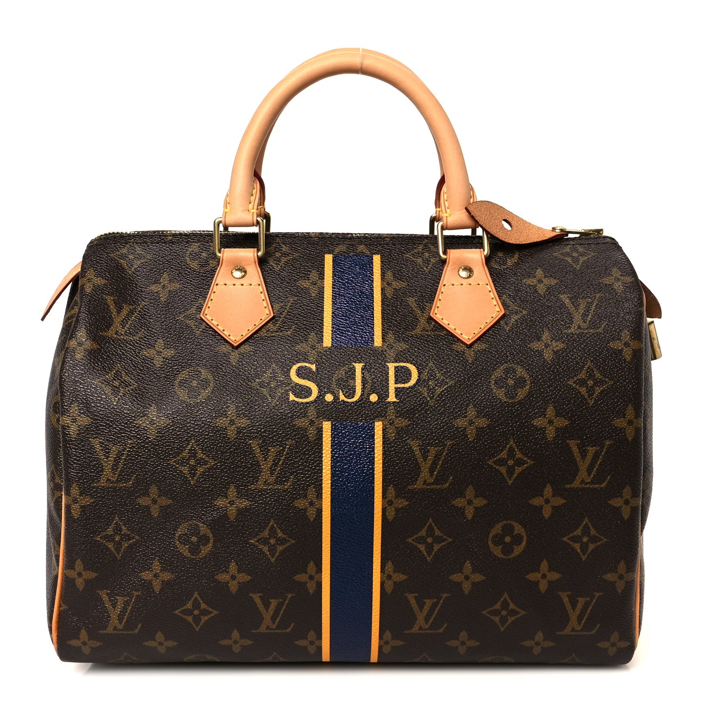 Monogram My LV Heritage Speedy 30 Blue Marine Yellow