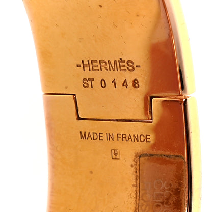 Hermes Enamel Wide Clic Clac H PM Bracelet Rose Candeur 5 of 6