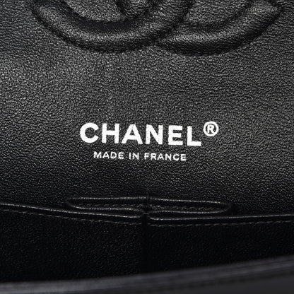 Chanel Lambskin Quilted Medium Double Flap Black 6 of 8