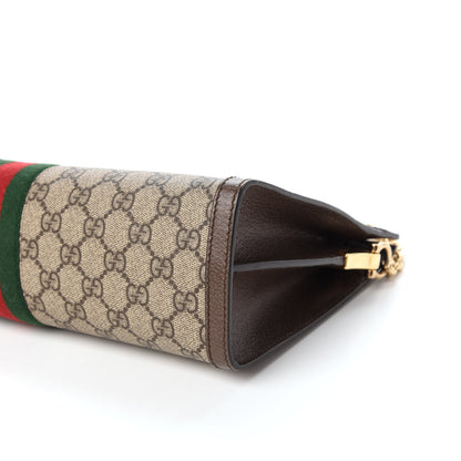 Gucci GG Supreme Monogram Web Medium Ophidia Chain Shoulder Bag Brown 8 of 9