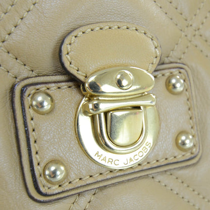 Marc Jacobs Leather Quilted Saloni Oatmeal 8 of 11