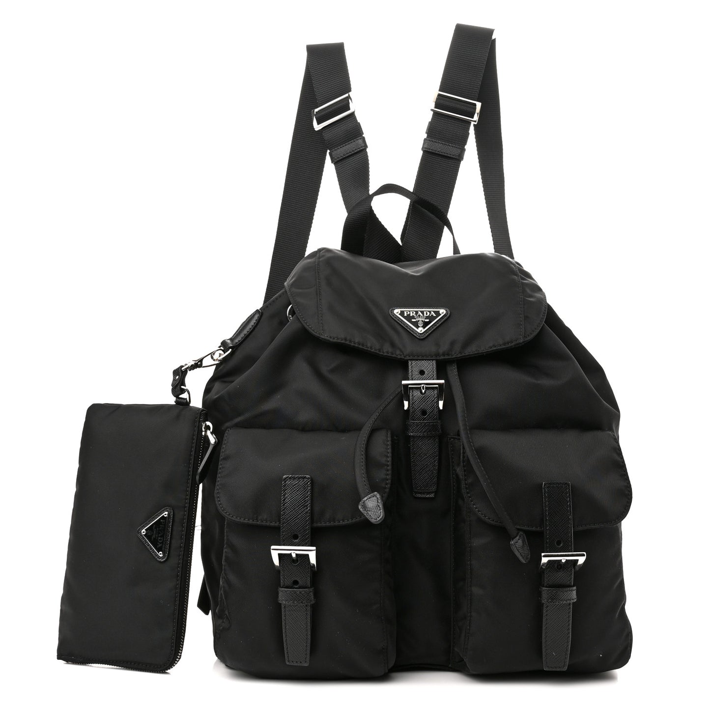 Nylon Vela Medium Backpack Black