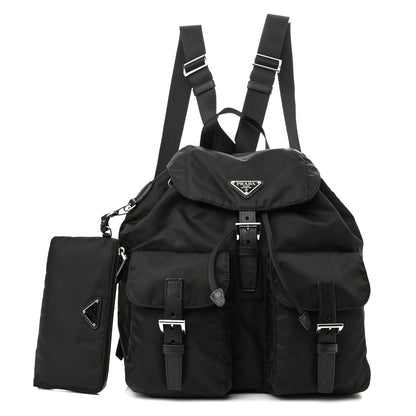 Prada Nylon Vela Medium Backpack Black 1 of 10