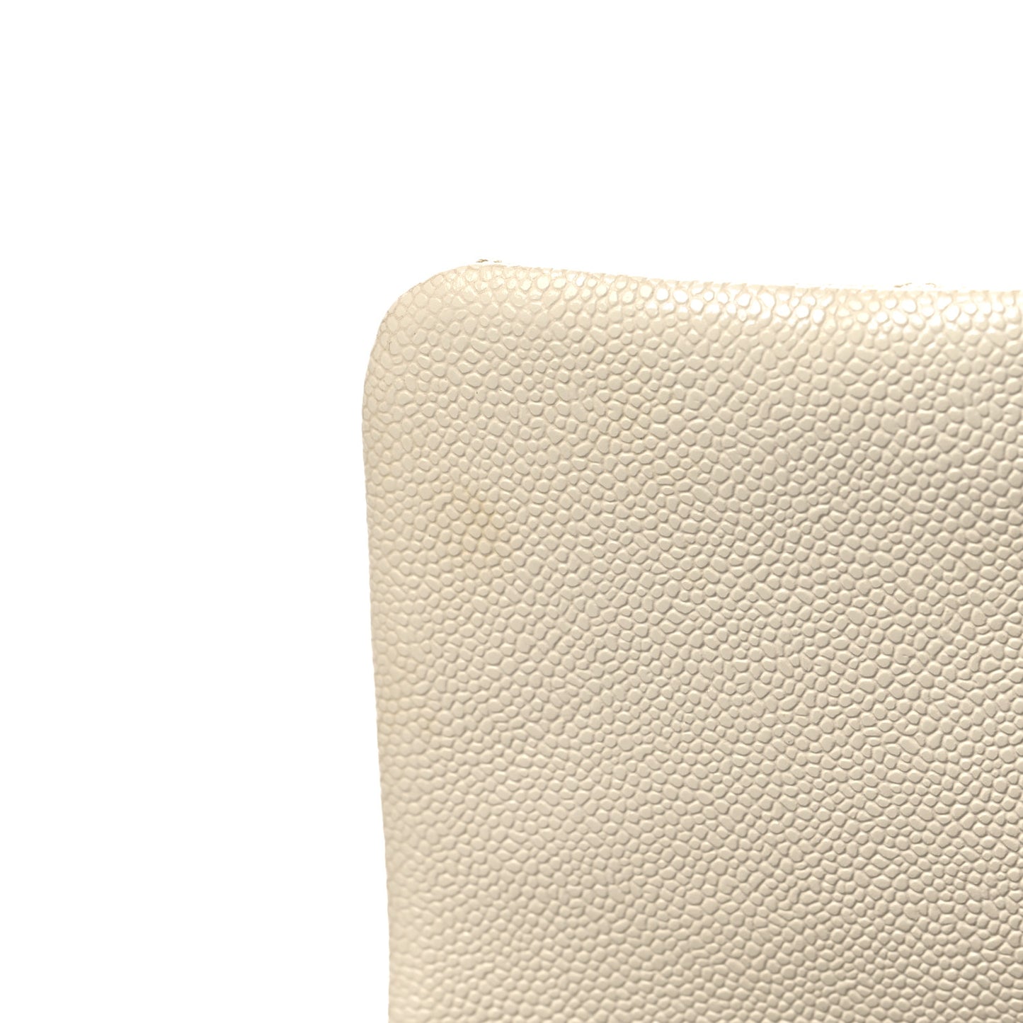 Shiny Caviar Quilted Small Chain Melody Flap White