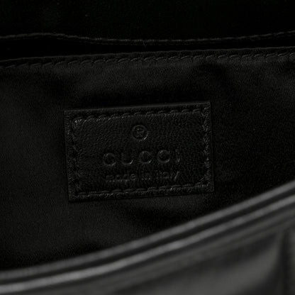 Gucci Nappa Vertical Matelasse Small Maxi Horsebit Chain Shoulder Bag Black 12 of 13