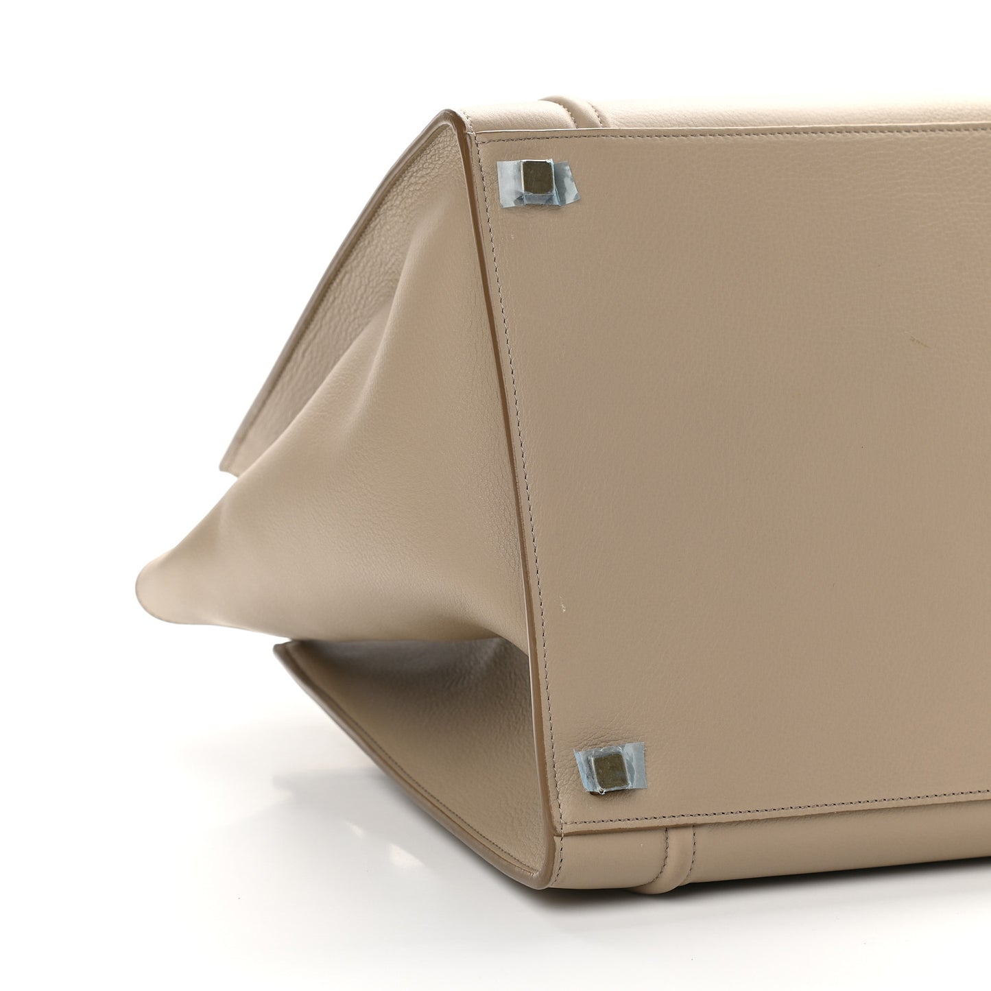 Grained Calfskin Medium Phantom Luggage Beige