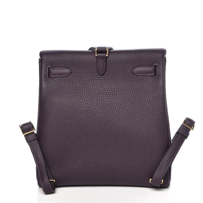 Hermes Togo Kelly Ado Backpack Raisin 4 of 34