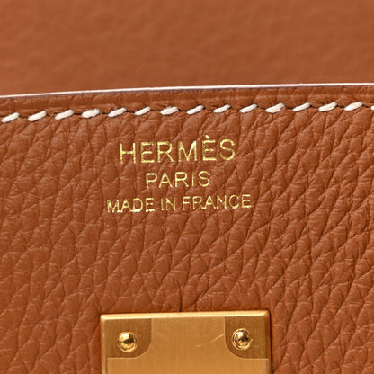 Hermes Togo Birkin 25 Gold 6 of 11