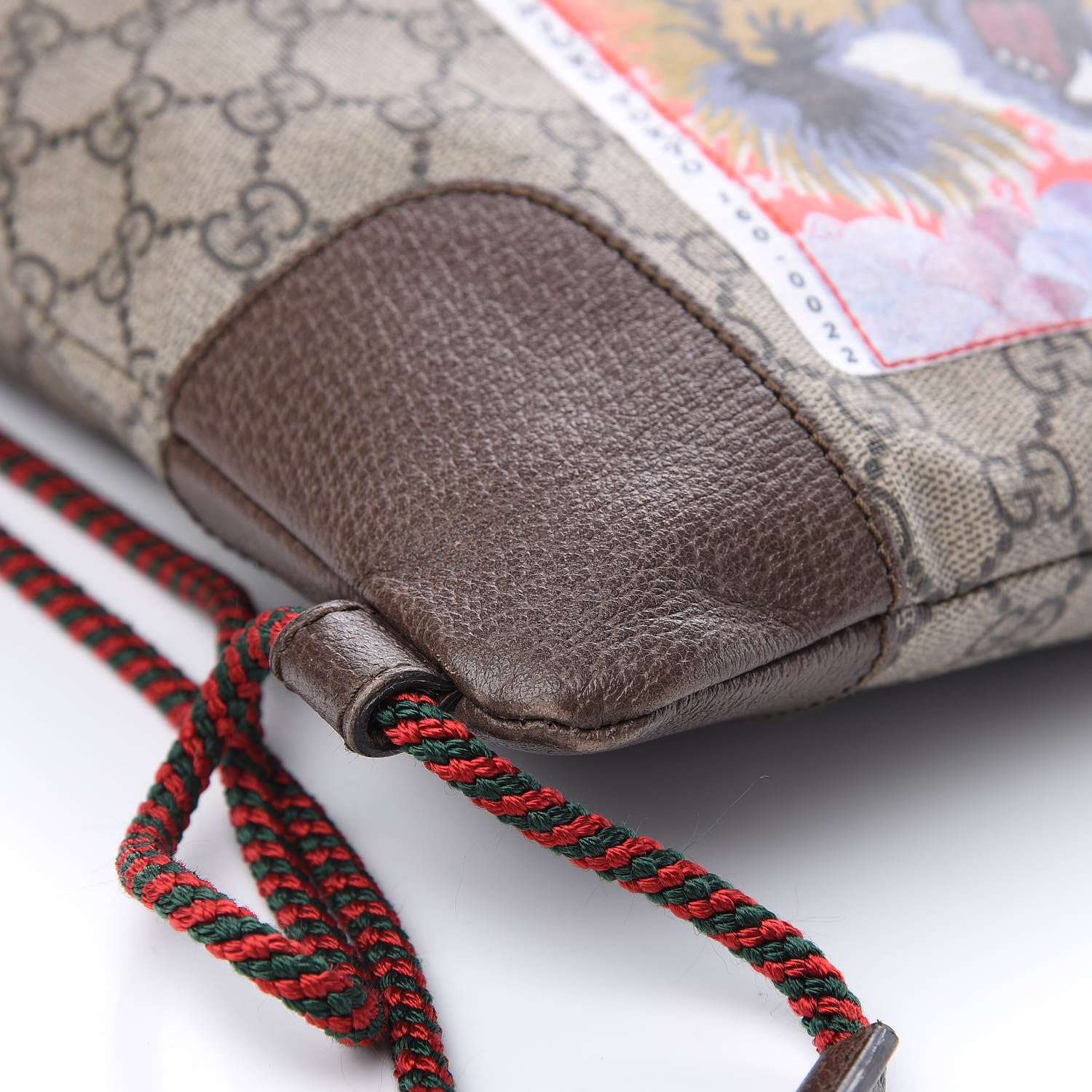 Gucci Soft GG Supreme Monogram Courrier Drawstring Backpack 7 of 9