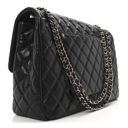 Chanel Caviar Quilted XXL Travel Flap Bag Black 3 of 10