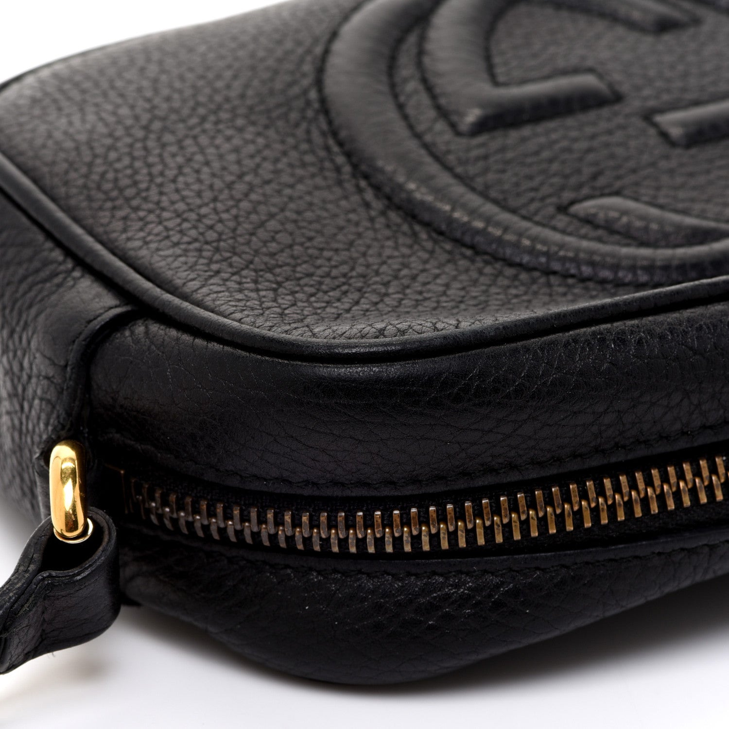 Gucci Pebbled Calfskin Mini Soho Disco Bag Black 10 of 11