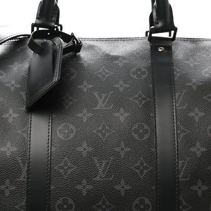 Louis Vuitton Monogram Eclipse Keepall Bandouliere 55 6 of 9