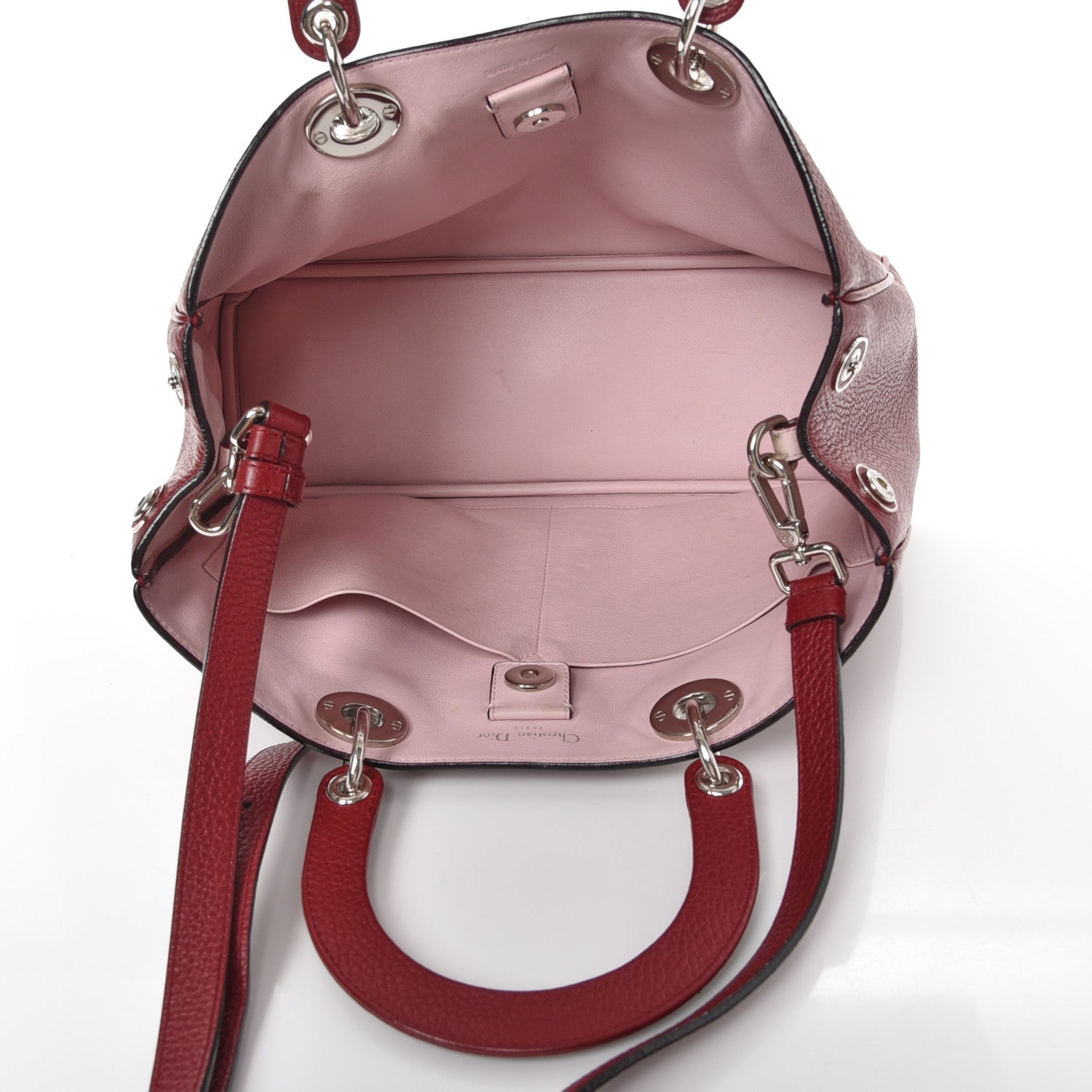 Christian Dior Bullcalf Medium Diorissimo Burgundy 6 of 17