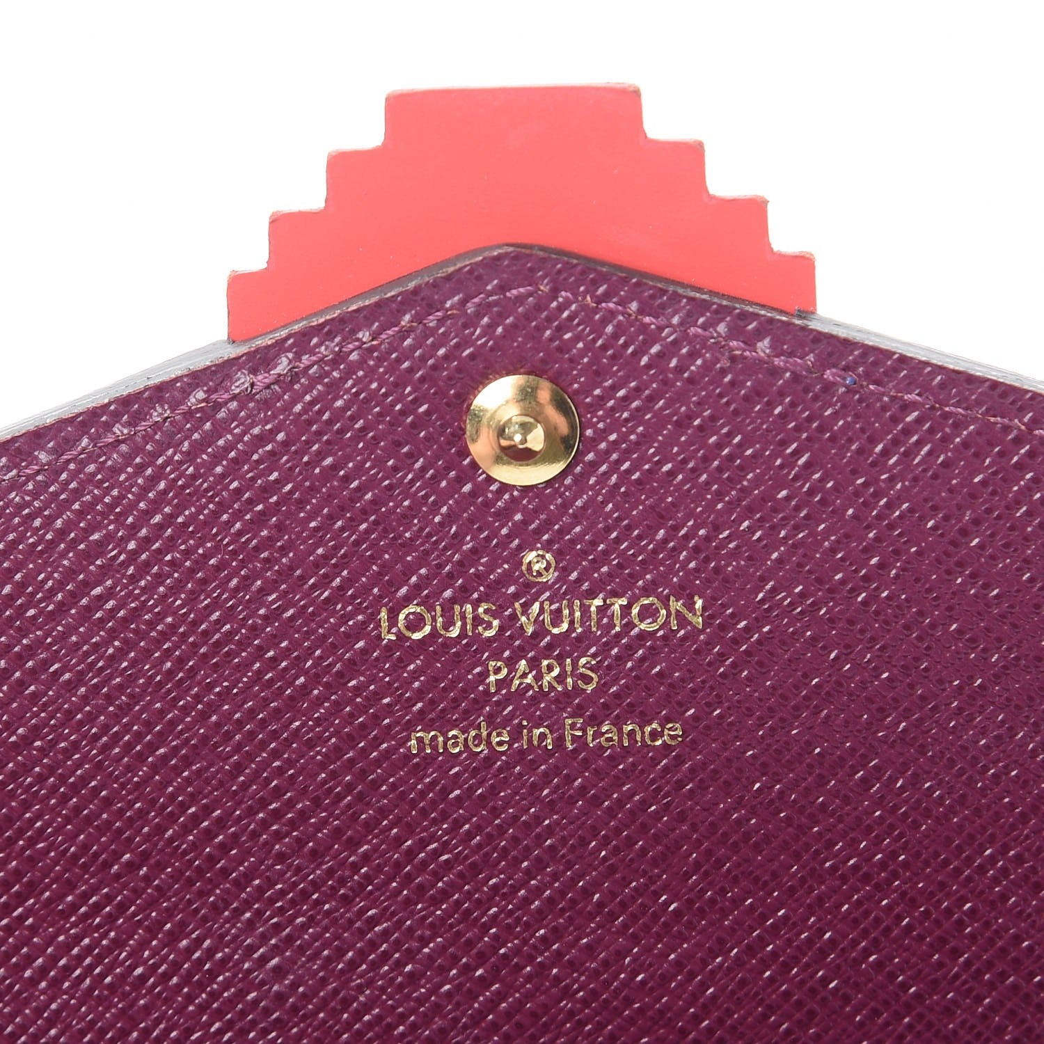 Louis Vuitton Monogram Totem Sarah Wallet Magenta 6 of 7
