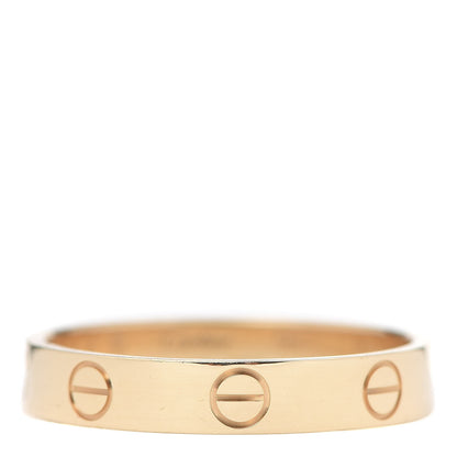 Cartier 18K Yellow Gold 3.5mm LOVE Wedding Band Ring 56 7.5 1 of 4