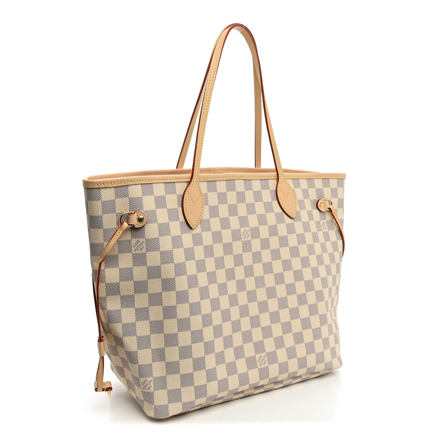 Louis Vuitton Damier Azur Neo Neverfull MM Rose Ballerine 4 of 10