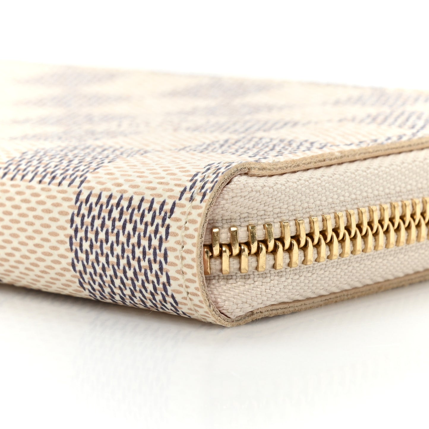 Damier Azur Clemence Wallet Rose Ballerine