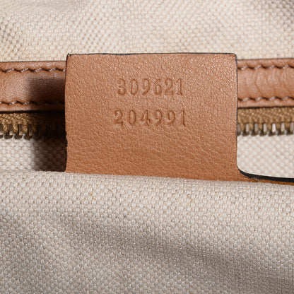 Gucci Monogram Web Medium Rania Top Handle Bag Sand 7 of 7