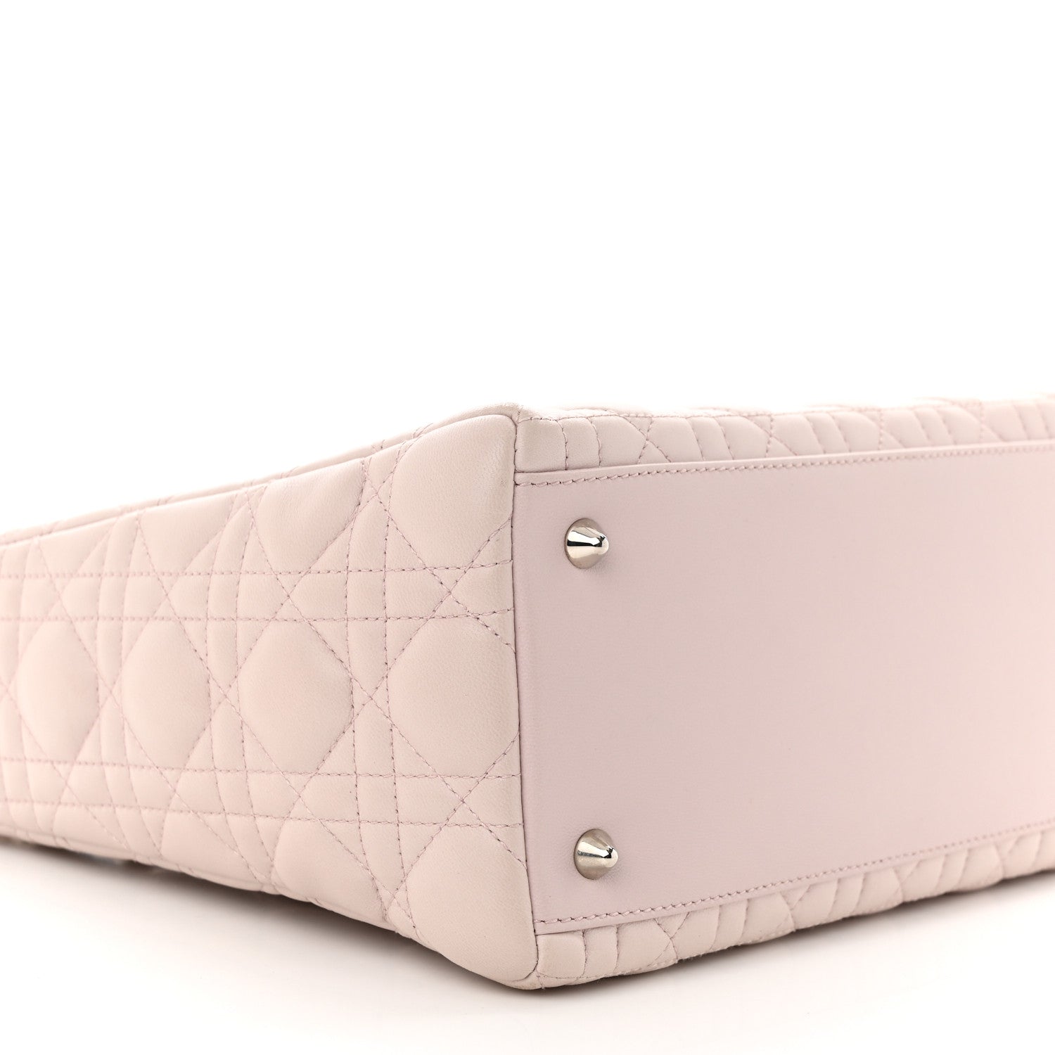 Christian Dior Lambskin Cannage Medium Lady Dior Light Pink 9 of 14