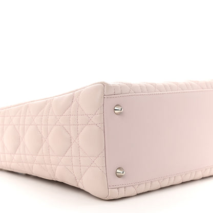 Christian Dior Lambskin Cannage Medium Lady Dior Light Pink 9 of 14