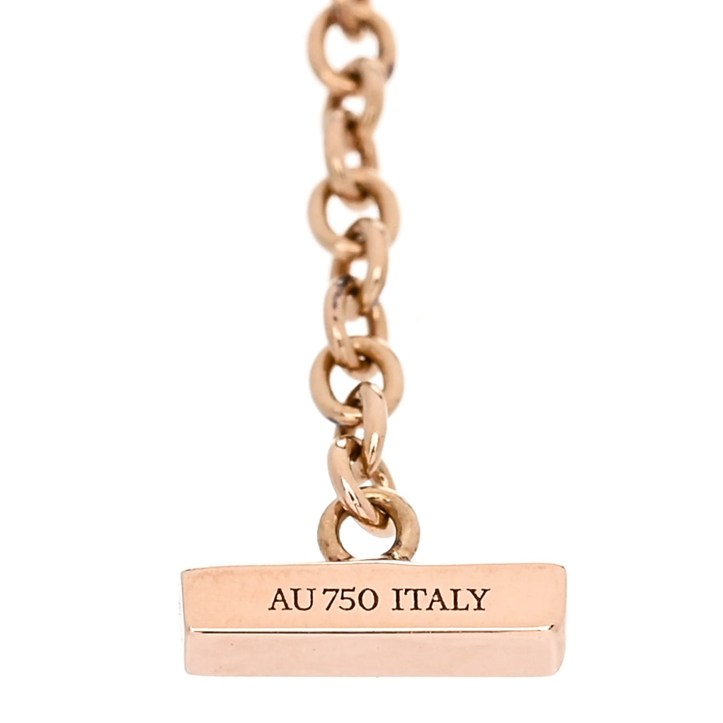 18K Rose Gold Diamond T Smile Bracelet