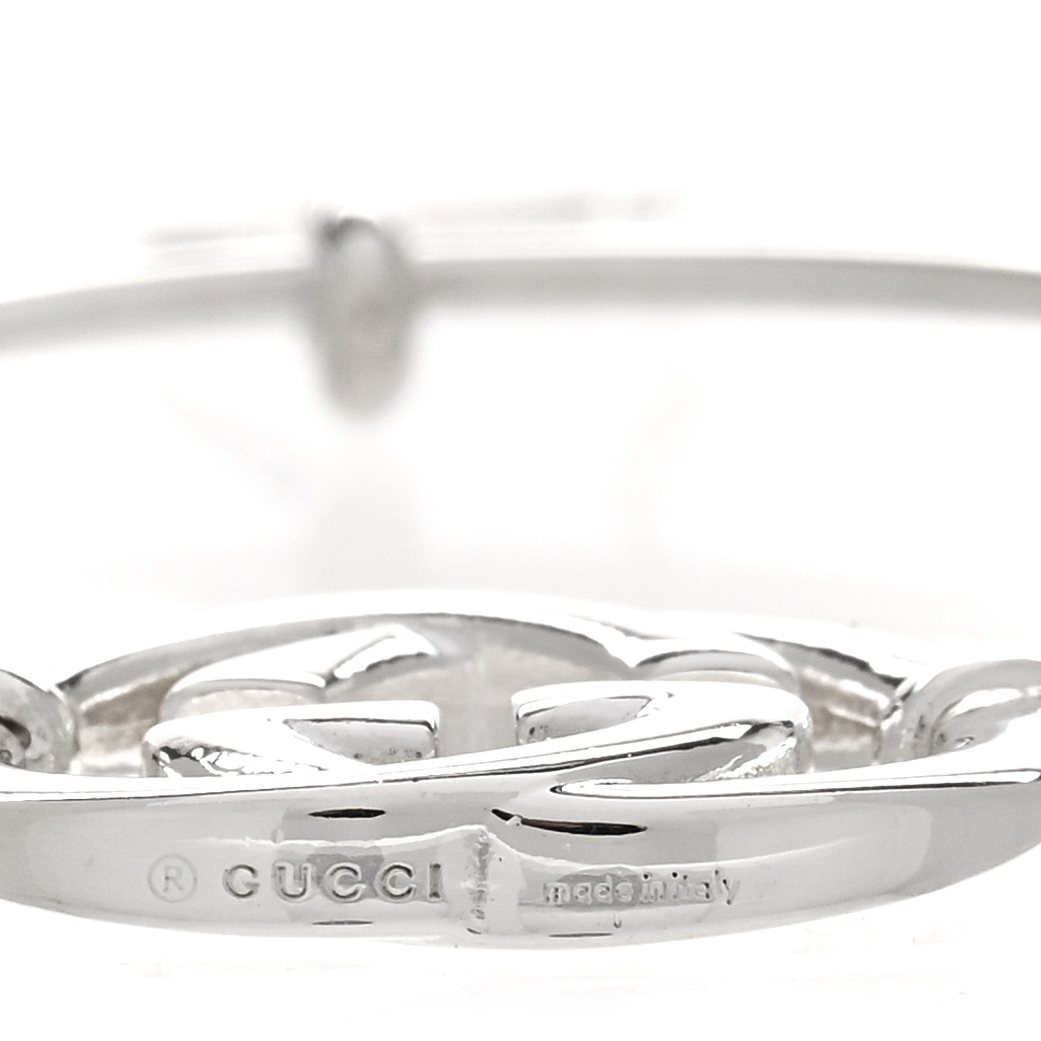 Gucci Sterling Silver Britt Hoop Earrings 4 of 5