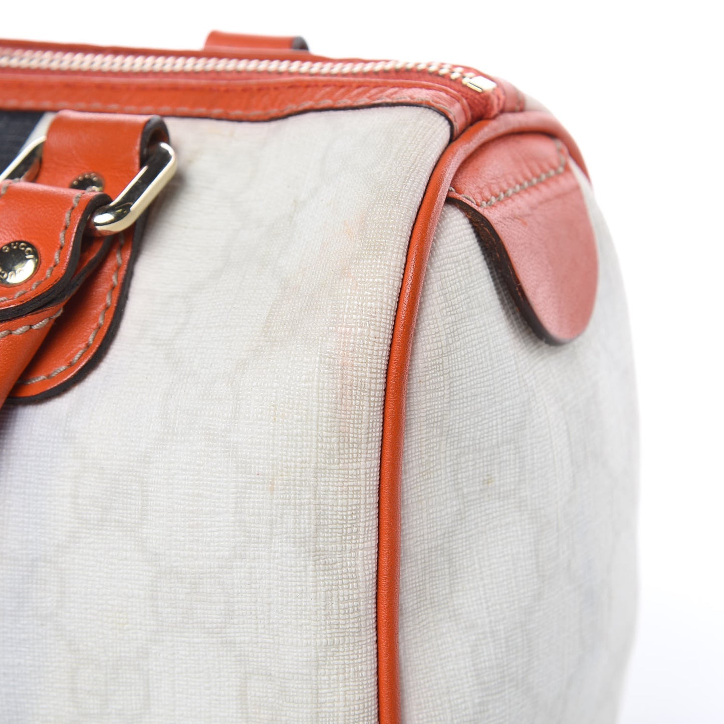 GG Plus Monogram Web Stripe Small Joy Boston Orange
