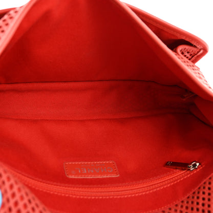 Chanel Perforated Calfskin Large Up In The Air Flap Red 5 of 14