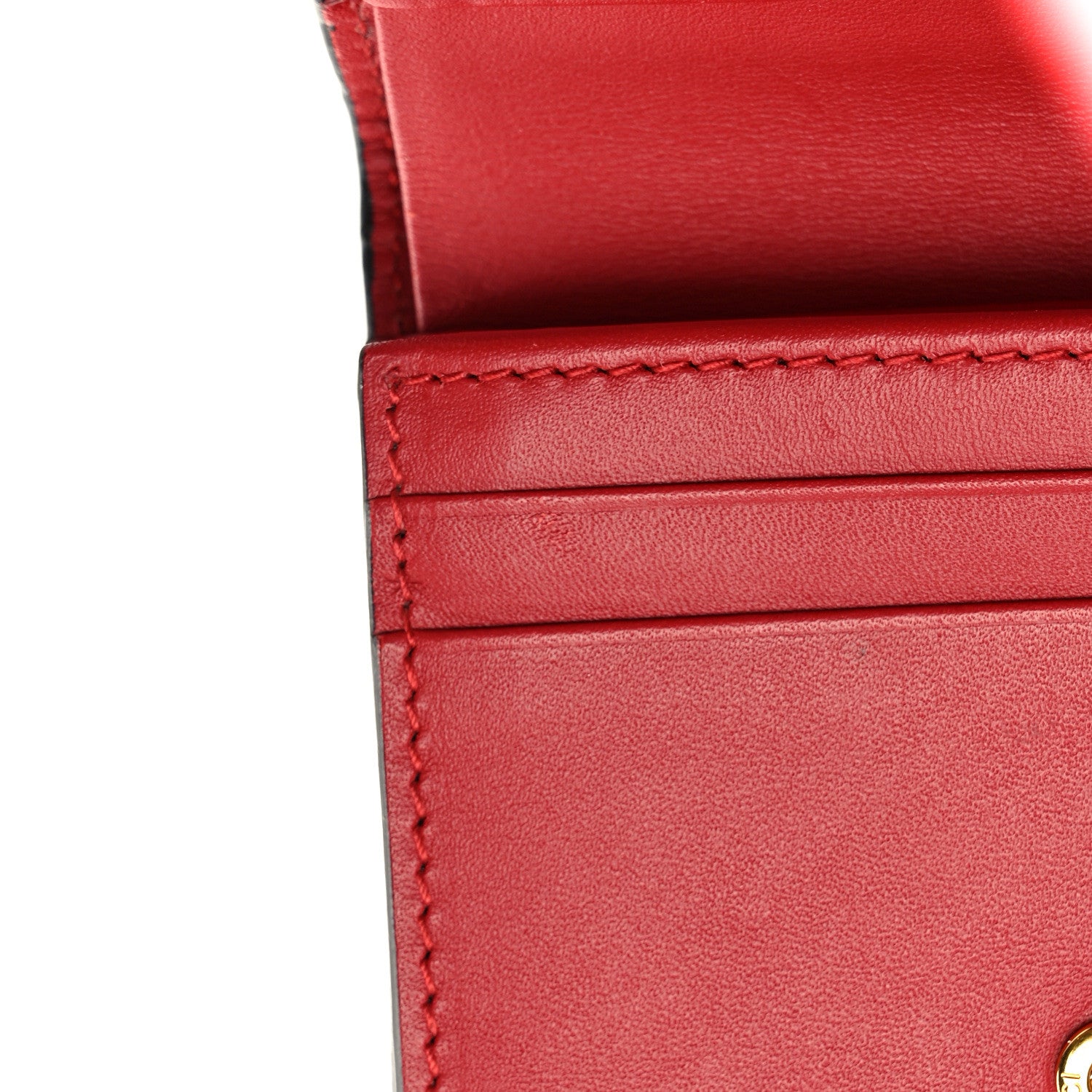 Gucci GG Supreme Monogram Bosco Patch Card Case Wallet Beige 7 of 7