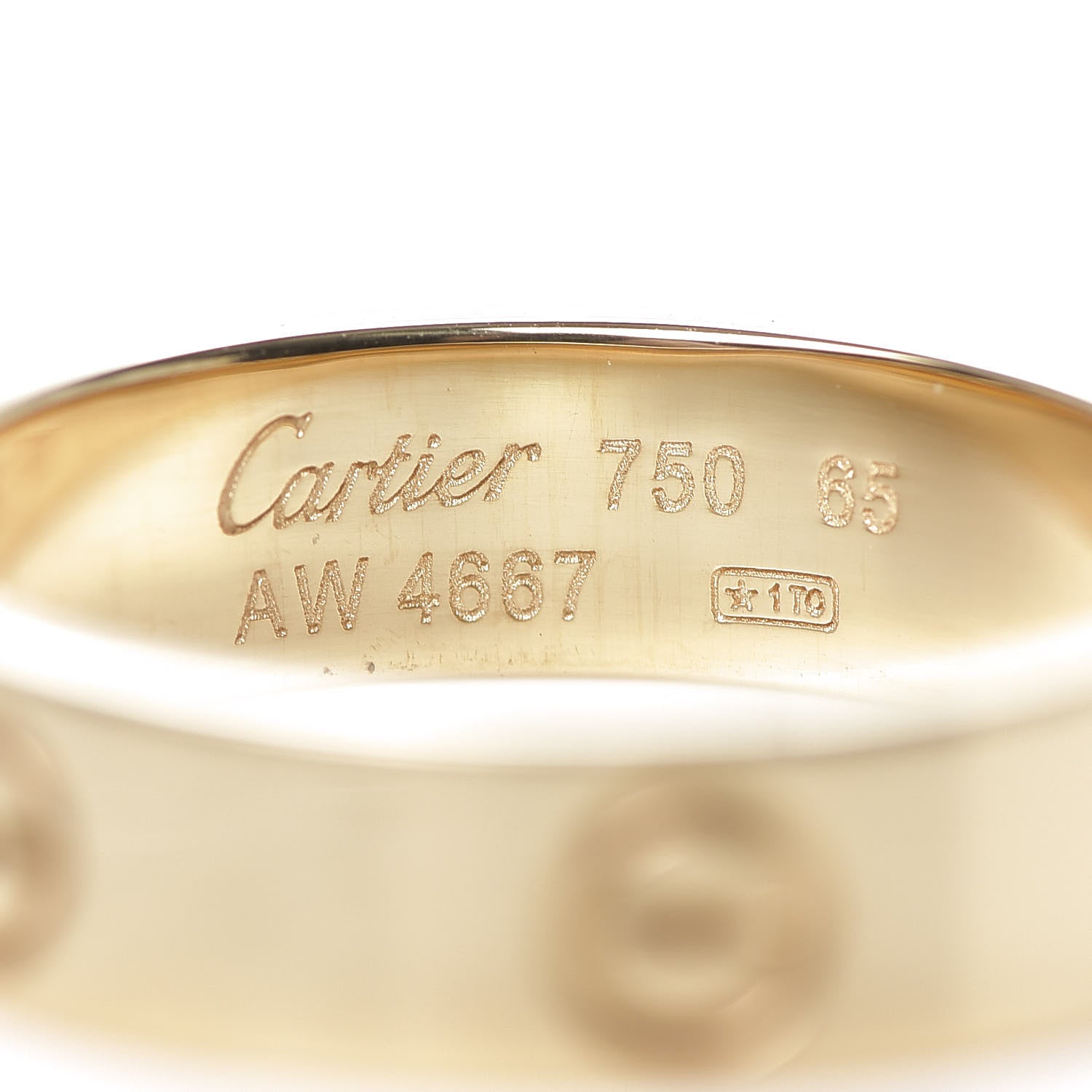Cartier 18K Yellow Gold 5.5mm LOVE Ring 65 11 5 of 5
