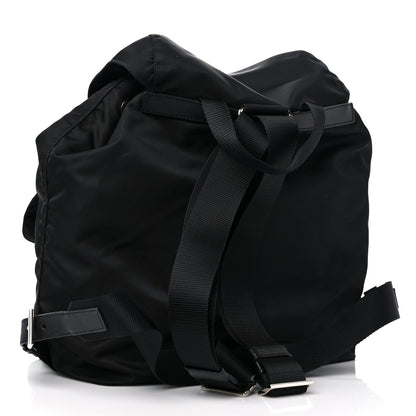 Prada Tessuto Nylon Saffiano Medium Backpack Black 3 of 9