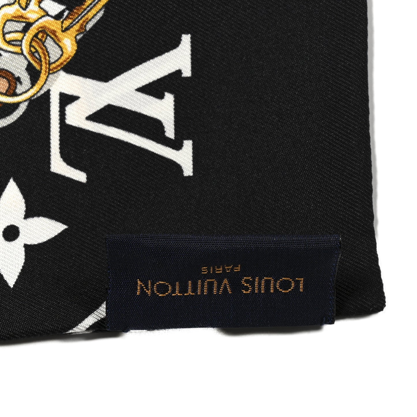 Silk Monogram Confidential Bandeau Black