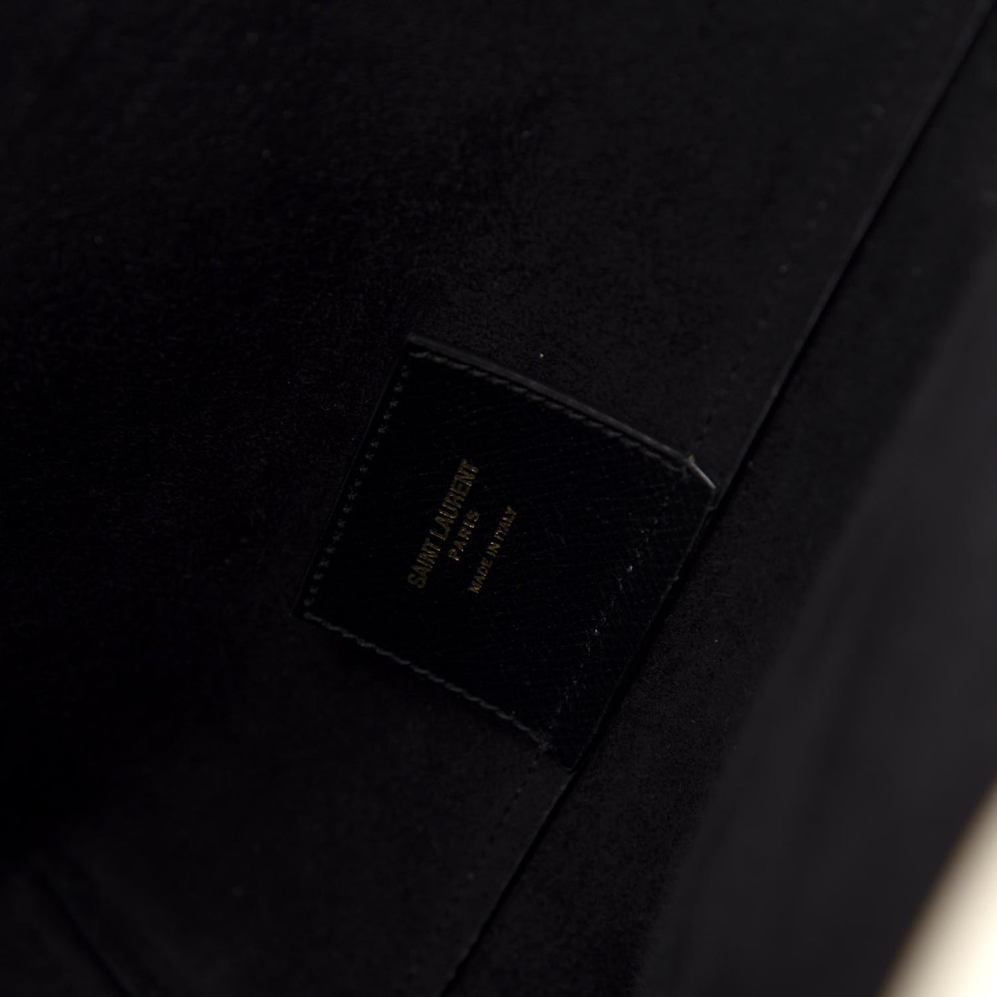 Grained Calfskin Large Shopping Tote Vintage Black