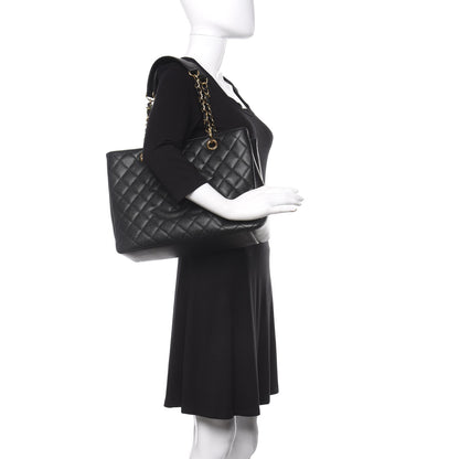 Chanel Caviar Quilted Grand Shopping Tote GST Black 2 of 12