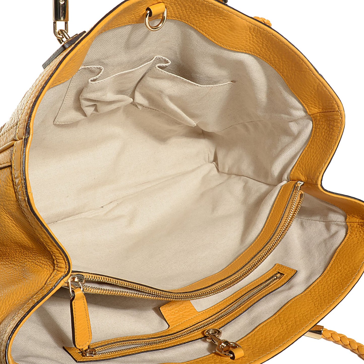 Pebbled Calfskin Medium Bella Tote Bumblebee