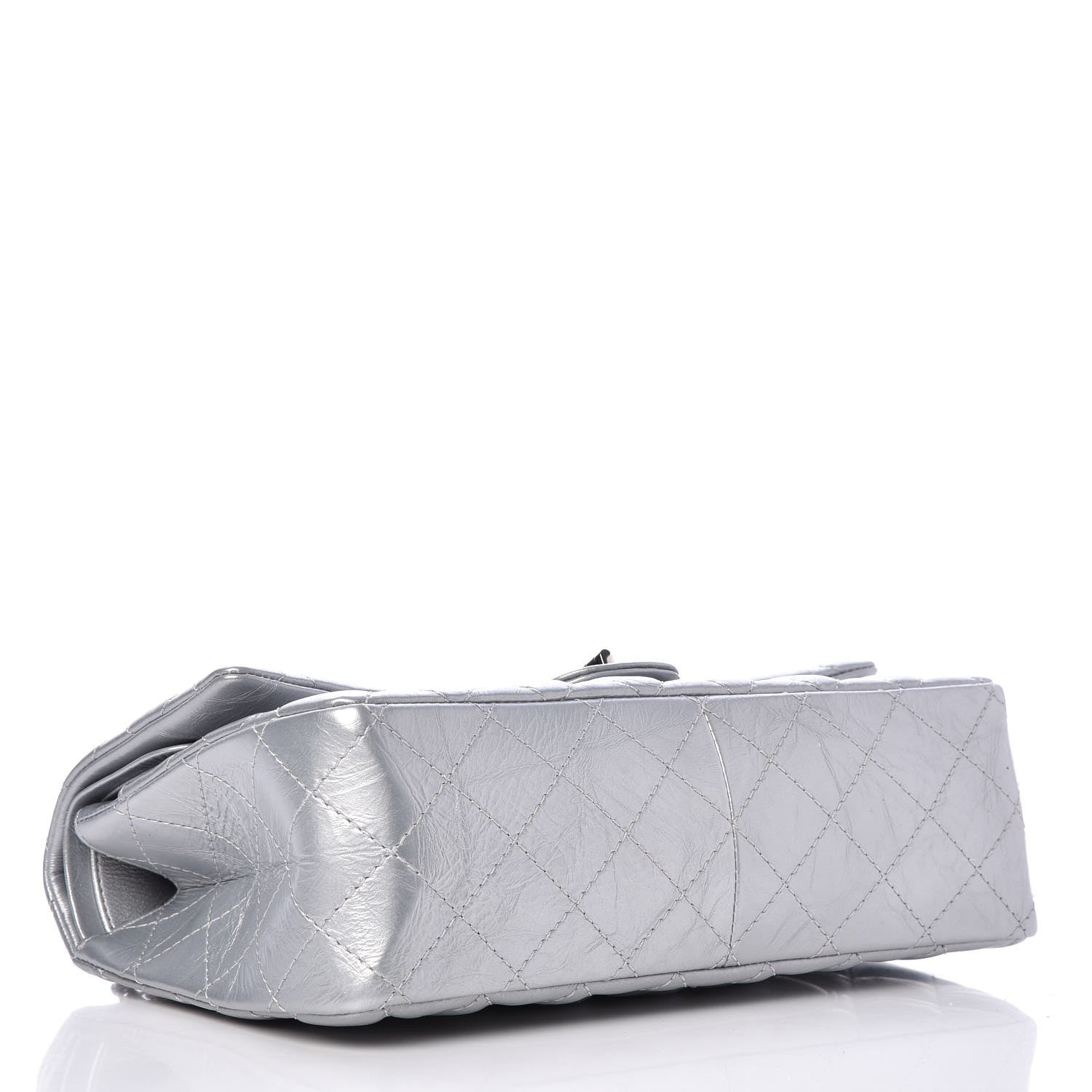 Chanel Metallic Aged Calfskin Quilted 2.55 Reissue 226 Flap Silver 5 of 9
