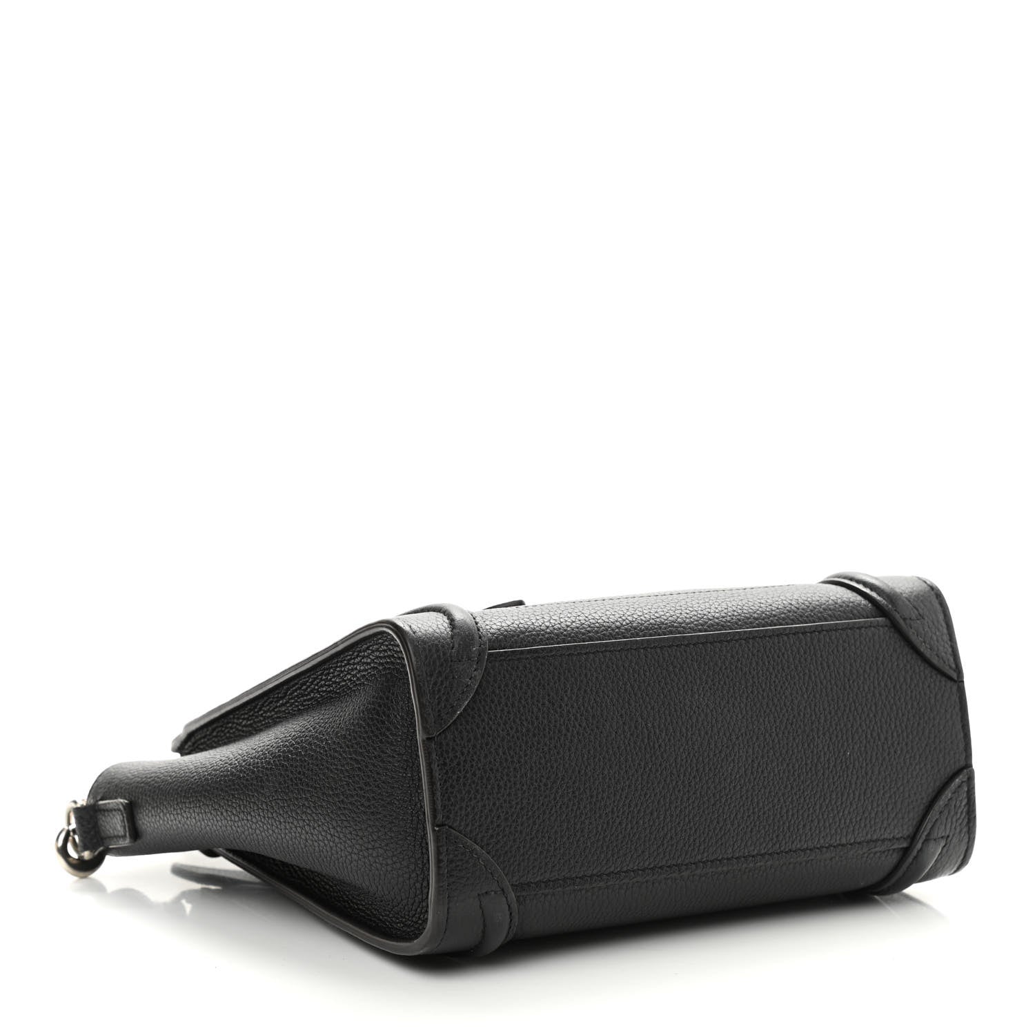 Celine Drummed Calfskin Nano Luggage Black 4 of 13