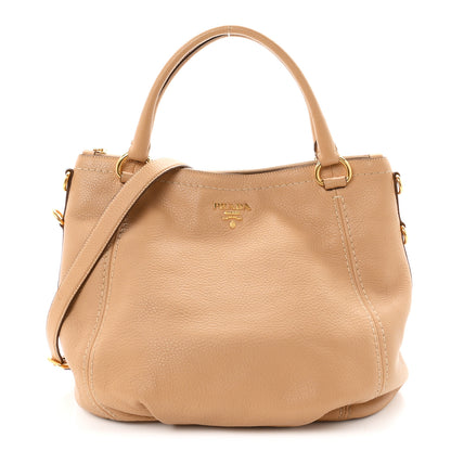Prada Vitello Daino Tote Caramel 1 of 13