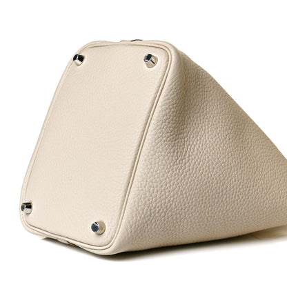 Hermes Taurillon Clemence Picotin Lock 18 PM Beton 8 of 10
