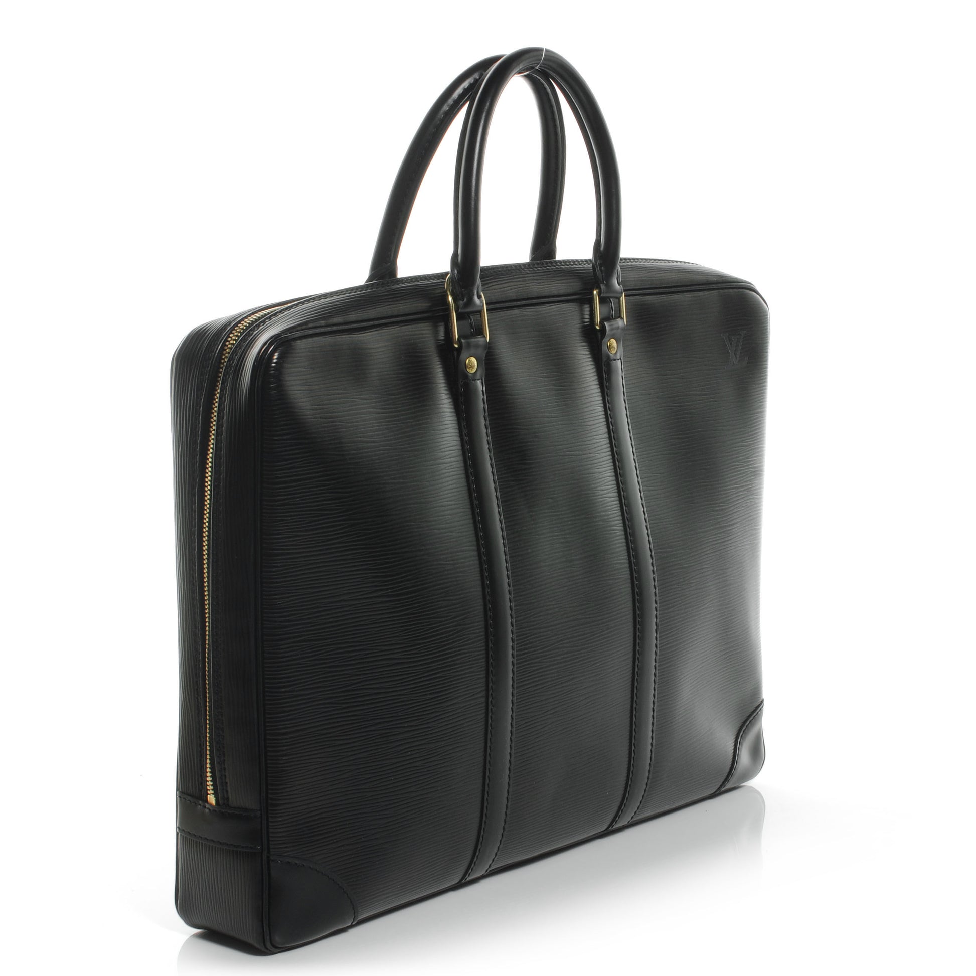 Louis Vuitton Epi Porte-Documents Voyage Briefcase Black 3 of 8