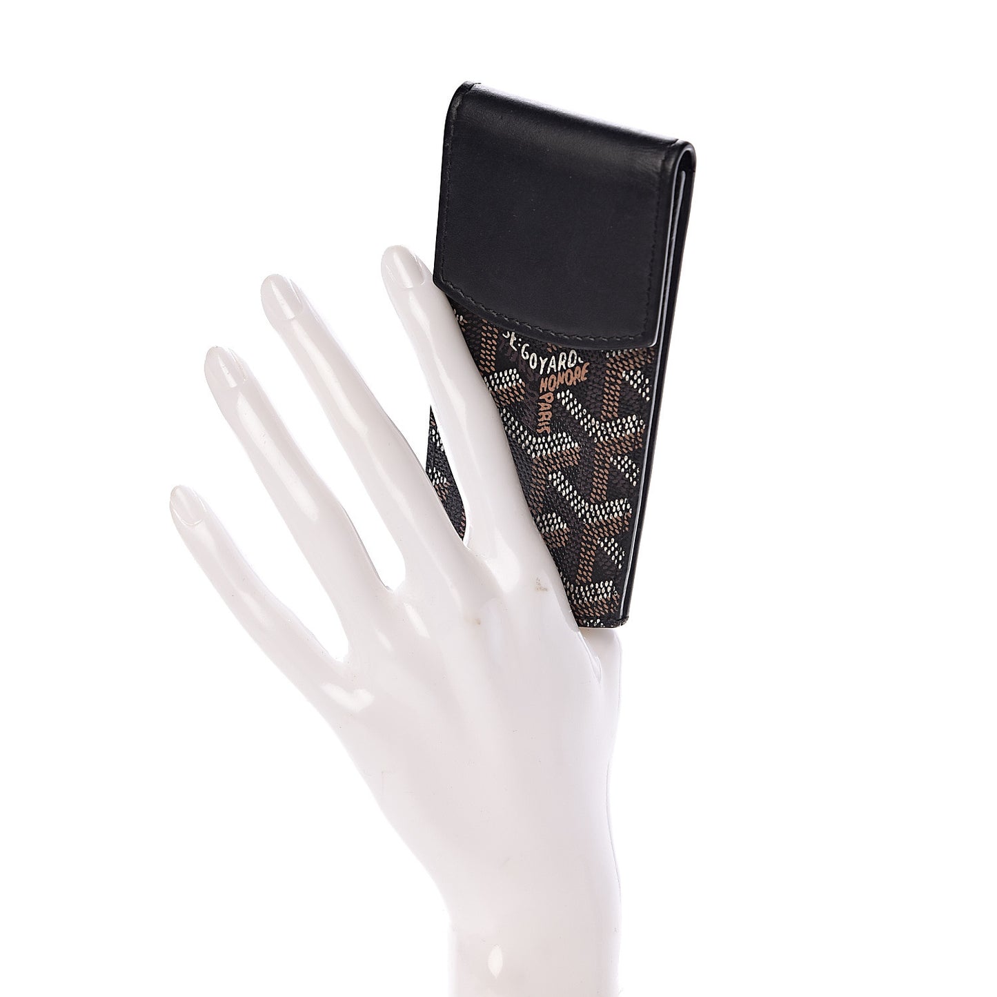 Goyardine Portier GM Key Pouch Black